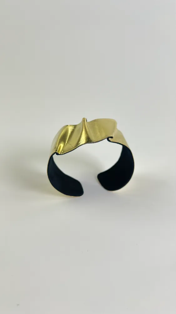 Wave brass bracelet (1)