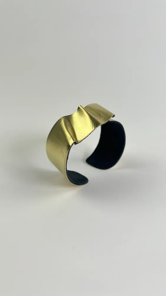 Wave brass bracelet (2)